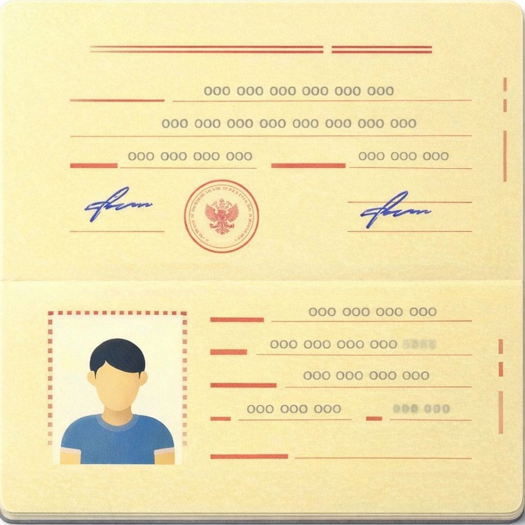 Пример фото паспорта